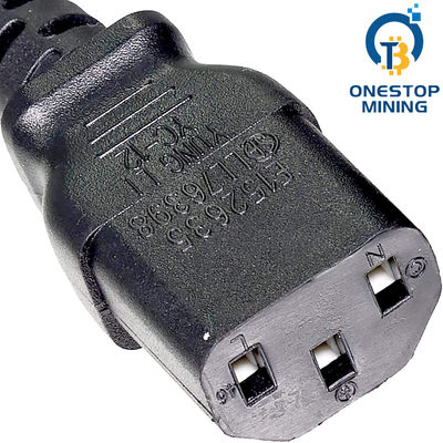 EU Plug Asic Miner Power Supply Cord Kabel 1.5m 1.8m 2m