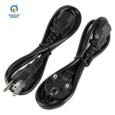 1.5m 1.8m 2m Asic Miner Parts Kabel Kabel PSU Untuk Penambang Elektronik