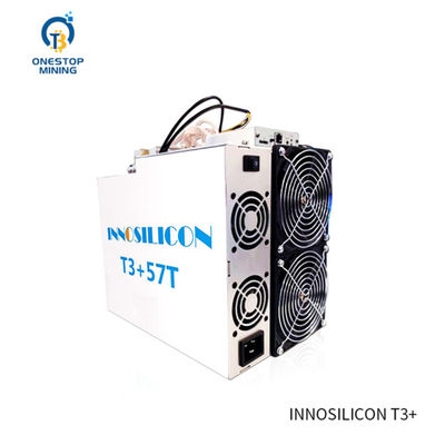 dalam stok Innosilicon T3+57t BTC Asic Miner dengan psu 220v/110v