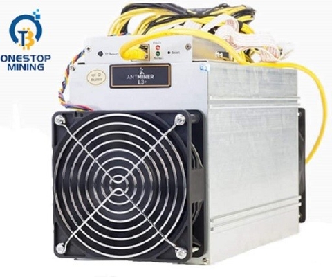Antminer L3+ 504mh/S 1.6w/Mh Asic Litecoin Miner Dengan Catu Daya